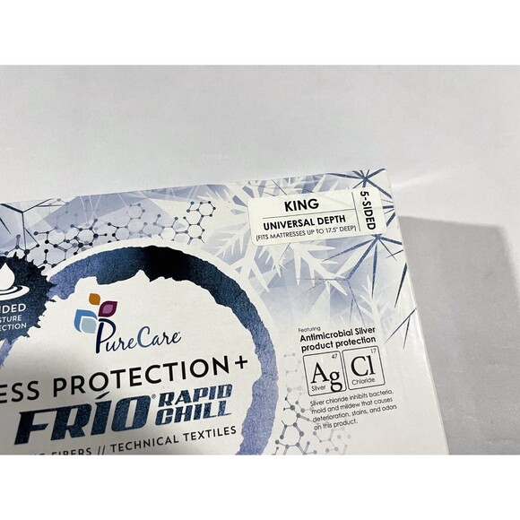 PureCare Premium Protection Rapid Chill Cooling 5 Sided Mattress Protector KING - Picture 3 of 9